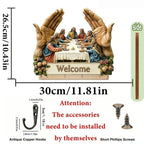 🎅🏻Christmas Sale🎁Jesus & Disciples Wall Art Key Holder