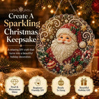 🎄Christmas Pearl Diamond Art Hanging Ornament Kit | Resistant Non-Fading Pearl Beads DIY Handmade Holiday Hanging Decor 🎅💎