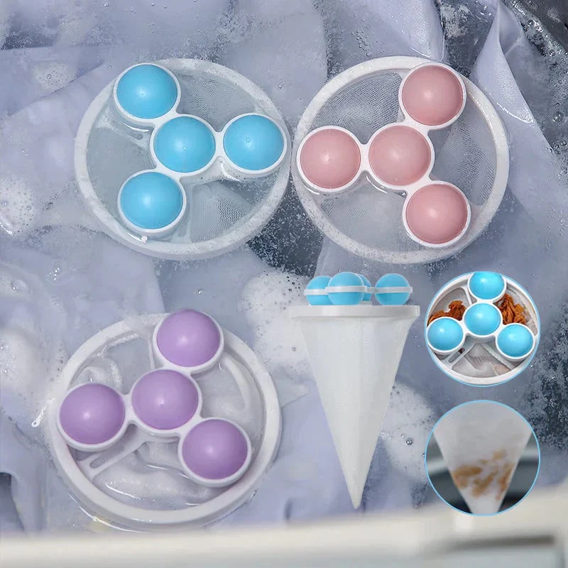 🔥 Washing Machine Hair Filter Mesh Bags