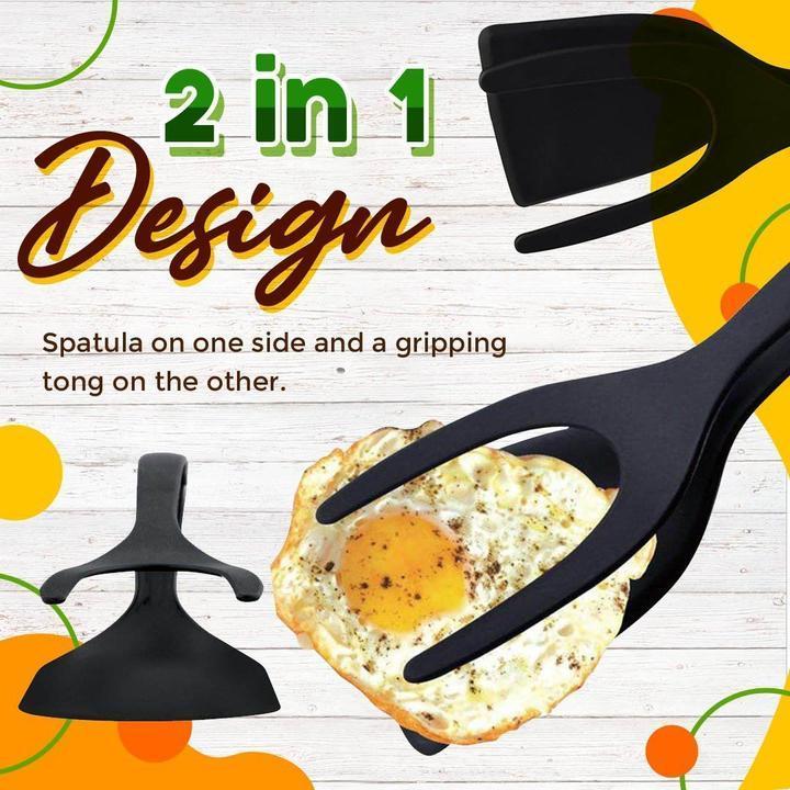 🌞Summer Hot Price !!🔥2 In 1 Grip Flip Tongs