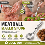 🥳Meatball Spoon! Non-stick, scoop & drain – perfect gift. Mess-free cooking – grab yours! ✅