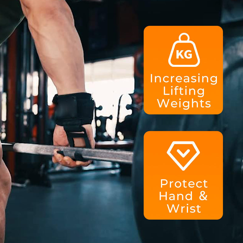 🔥Heavy Duty Weight Lifting Wrist Hook Straps