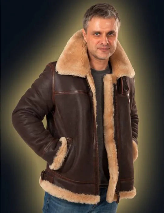 SHEEPSKIN BOMBER JACKET