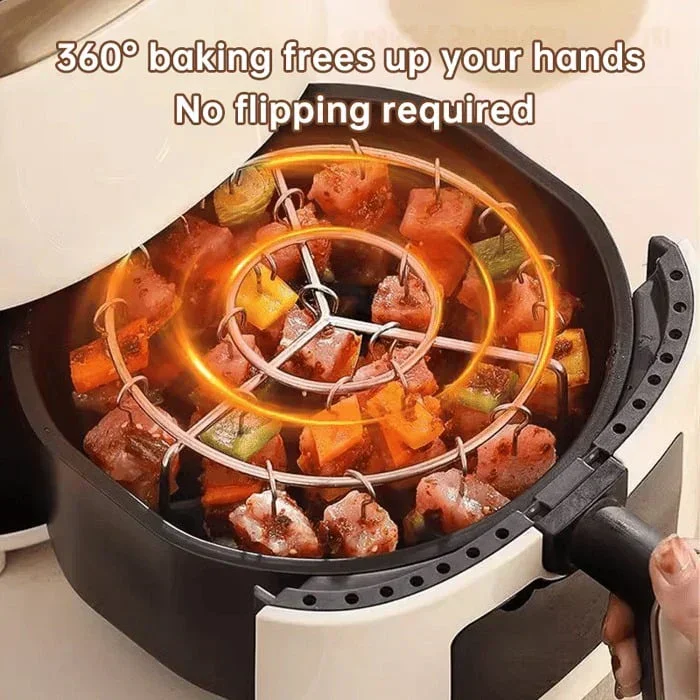 316 Stainless Steel Multi-Function Air Fryer Roasting Rack Set