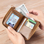 🎁Men's Leather Zip Wallet (RFID Protected)✨