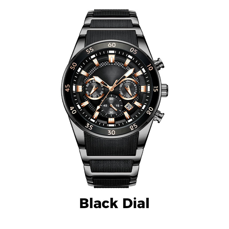 🎁Men's Waterproof Multifunctional Quartz Watch