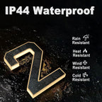 Solar Lighted House Numbers Waterproof LED Address Signs