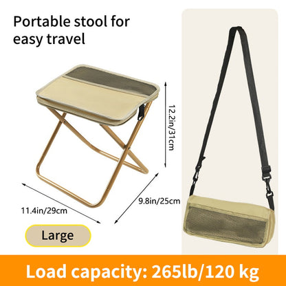 🪑Ultra-Light Folding Stool – Supports Up to 265 lbs