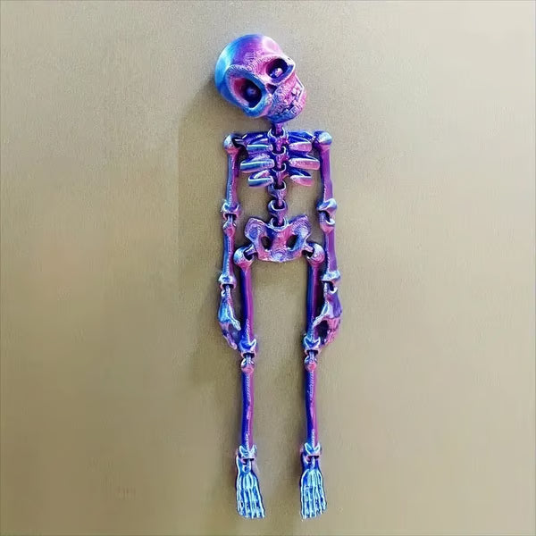 🎃Halloween Hot Sale 💀✨3D Printed Vintage Skeleton Magnetic Figurine 🎃