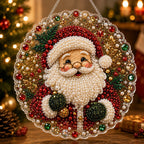 🎄Christmas Pearl Diamond Art Hanging Ornament Kit | Resistant Non-Fading Pearl Beads DIY Handmade Holiday Hanging Decor 🎅💎