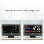 🔥Digital LED Temperature Humidity Monitor Weather Forecast LED Table Alarm Clock