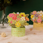 3D Flower Standing Greeting Cards（Give mom the unique love that blooms like a flower）