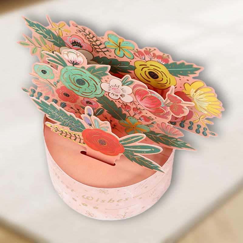 3D Flower Standing Greeting Cards（Give mom the unique love that blooms like a flower）