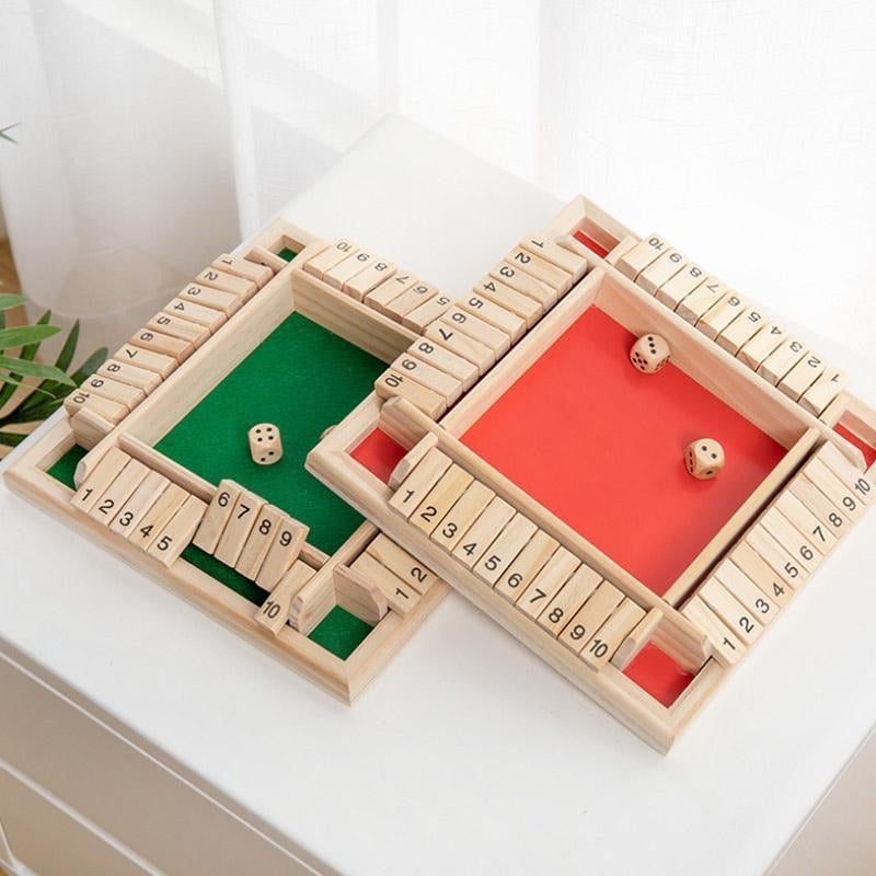 🔥FUN FAMILY GAMES - Shut The Box Board Game