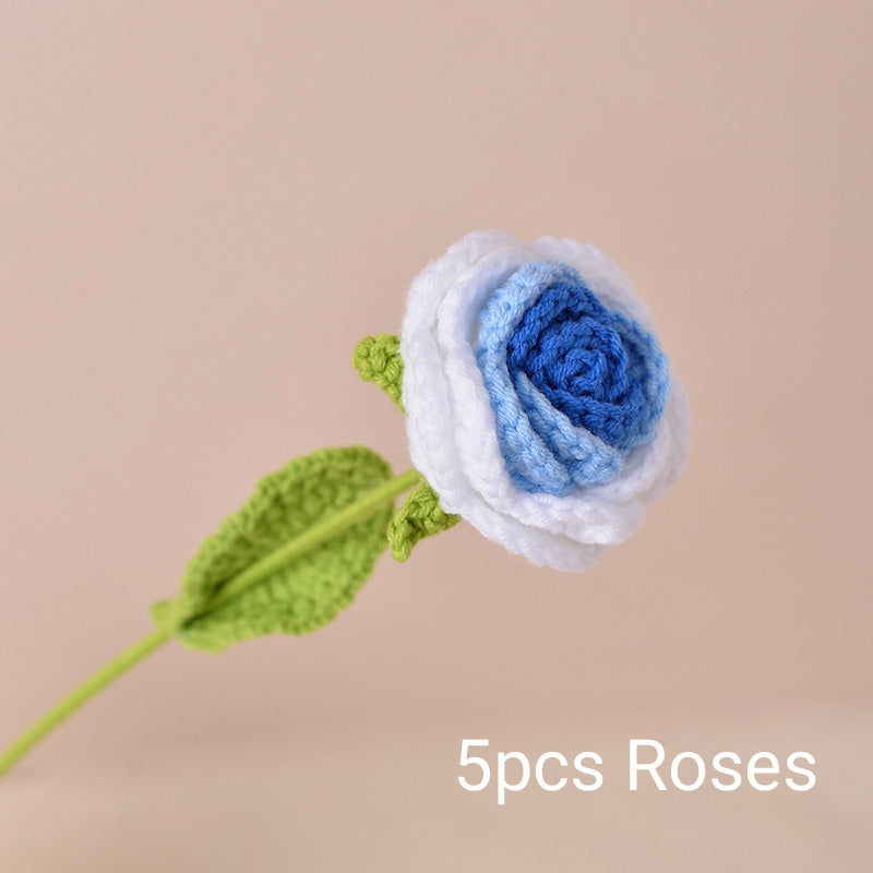 Handmade Crochet Roses & Tulips Flowers
