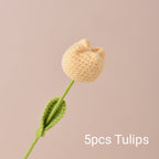 Handmade Crochet Roses & Tulips Flowers