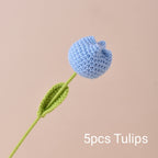 Handmade Crochet Roses & Tulips Flowers