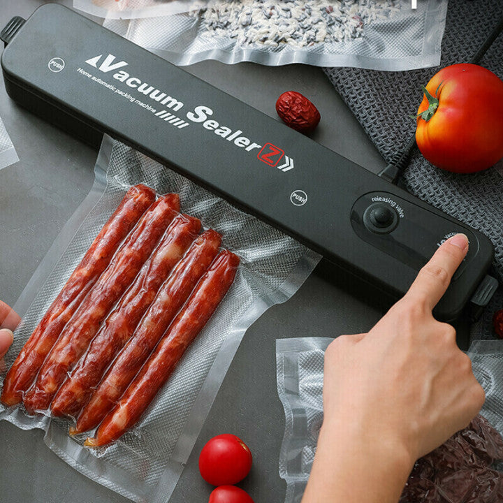 ⚡ Automatic Vacuum Sealing Machine – One-Touch Operation, Extends Food Freshness & Compact Design 🍖