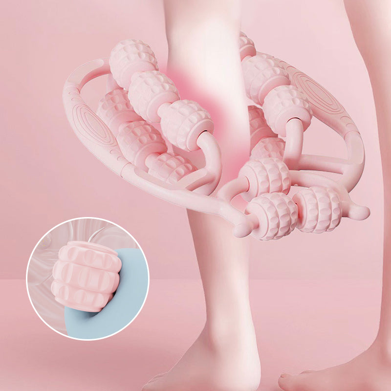 🔥Double Row Roller Leg Clamp Massager