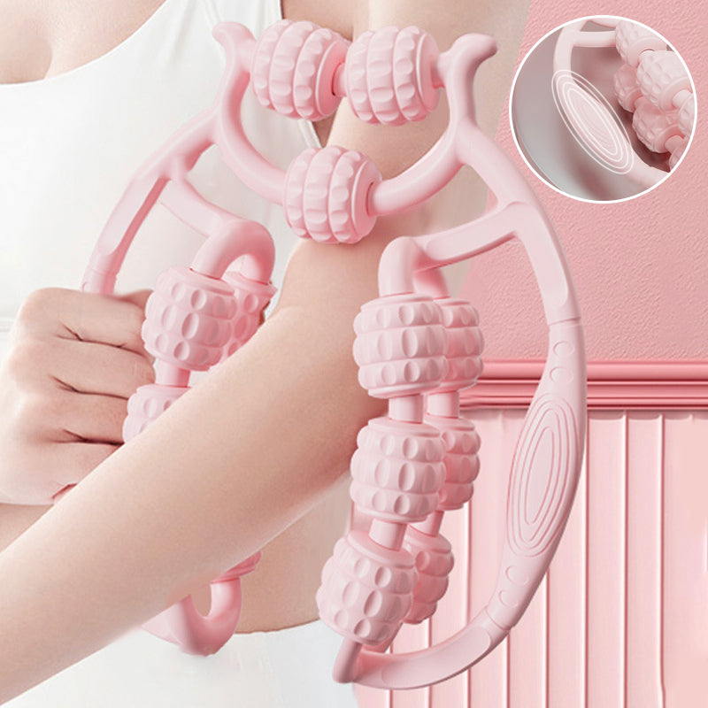 🔥Double Row Roller Leg Clamp Massager