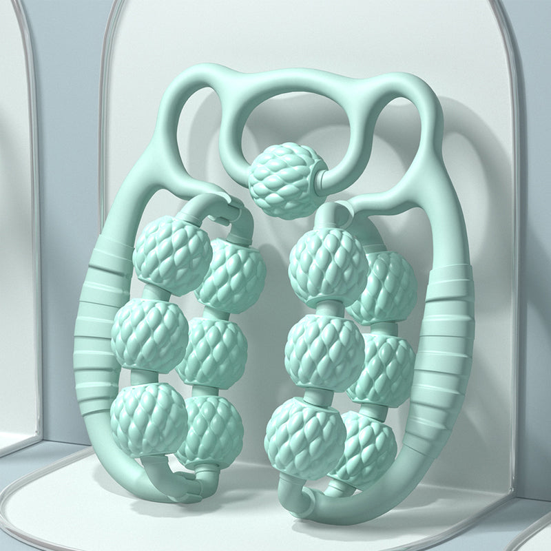 🔥Double Row Roller Leg Clamp Massager