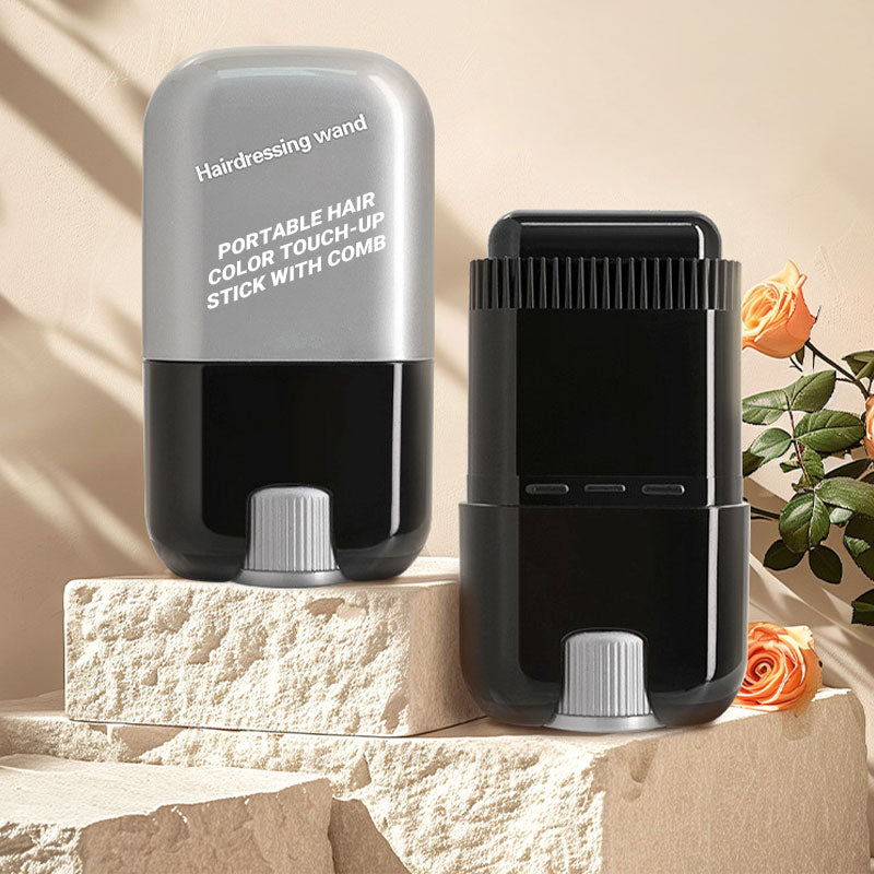 🔥✨ Portable Hair Color Stick with Built-In Comb - Quick and easy coverage!