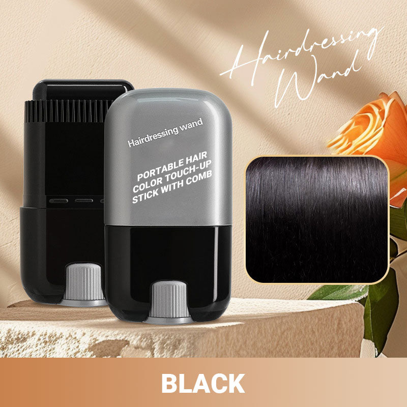 🔥✨ Portable Hair Color Stick with Built-In Comb - Quick and easy coverage!