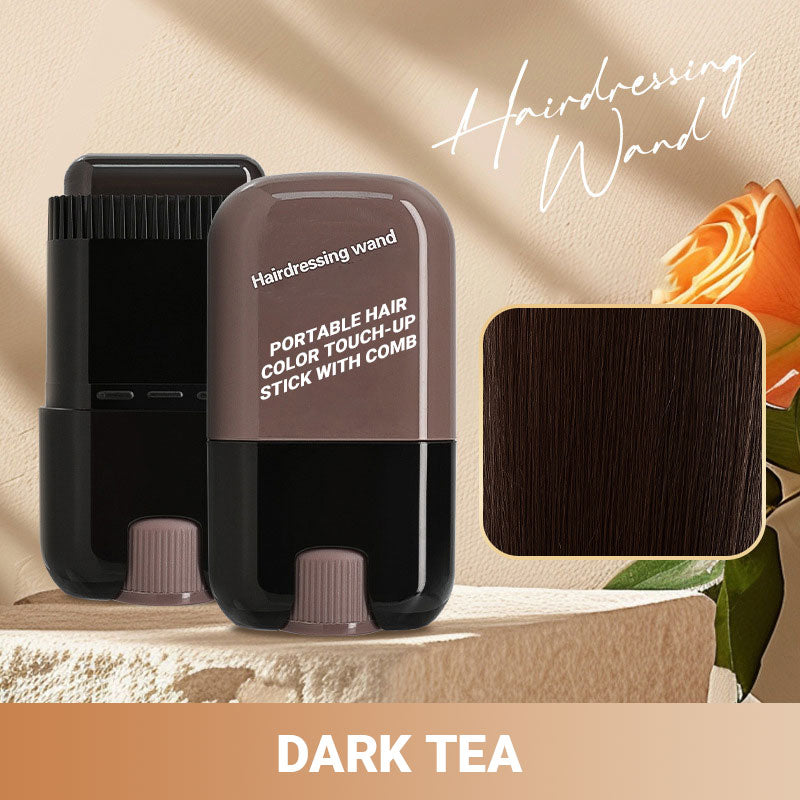 🔥✨ Portable Hair Color Stick with Built-In Comb - Quick and easy coverage!