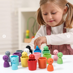 Montessori Children's Color Classification Stacking Educational Toys
