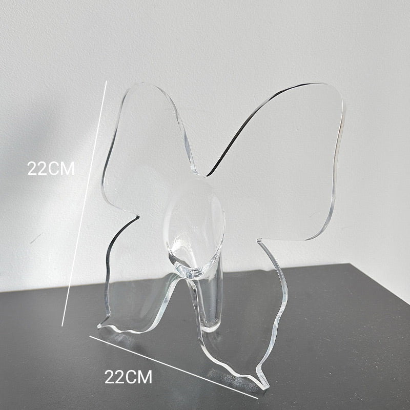🔥Transparent Butterfly-Inspired Decorative Vase
