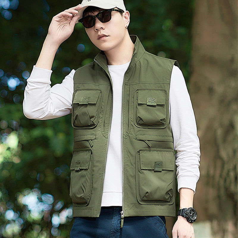 ✨Men's Casual Padded Reversible Multi-Pocket Vest