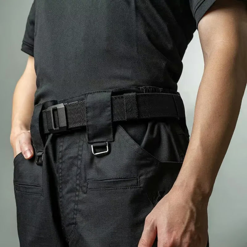 Automatic Buckle Stretch Nylon Belt For Men