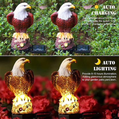 Outdoor Eagle Design Solar Powered Garden Stake Light