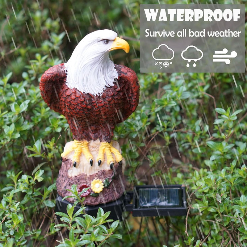 Outdoor Eagle Design Solar Powered Garden Stake Light