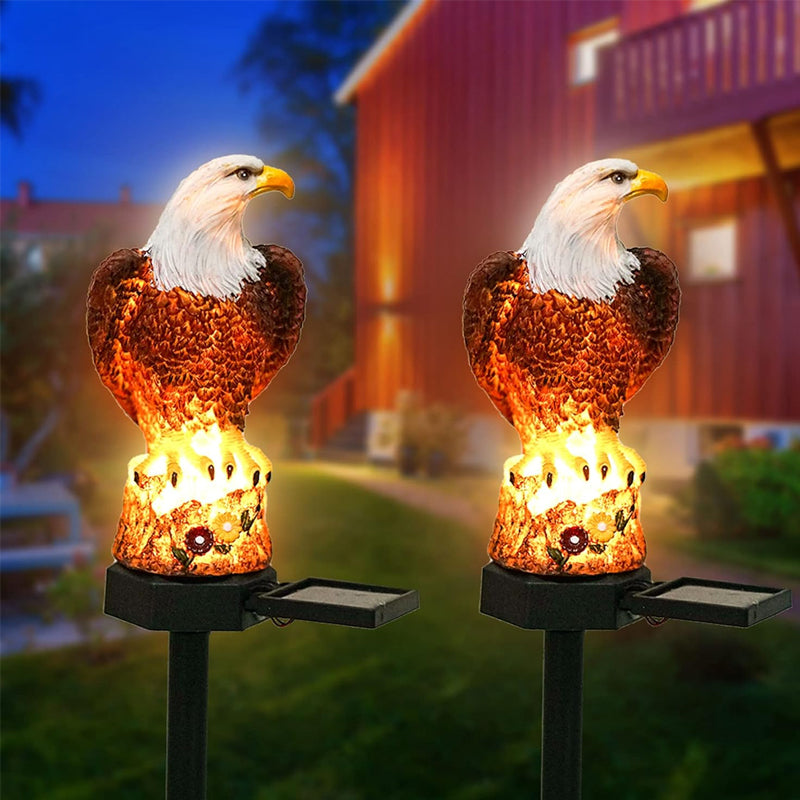 Outdoor Eagle Design Solar Powered Garden Stake Light