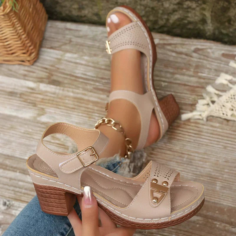 👡Women's Chunky Heel Sandals
