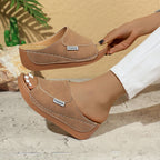 🔥Women's Casual Wedge Slide Sandals