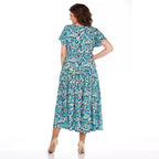 🎉Summer Patterned Chiffon Dress