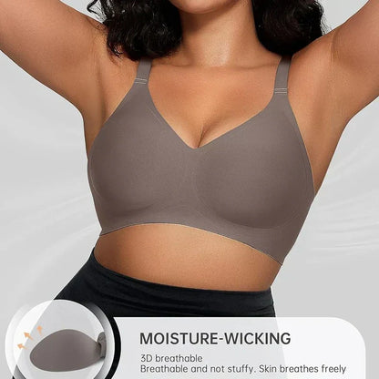 Women's Comfortable Wire-Free Seamless Push Up Bra-Smooth Fit & Breathable Design🔝