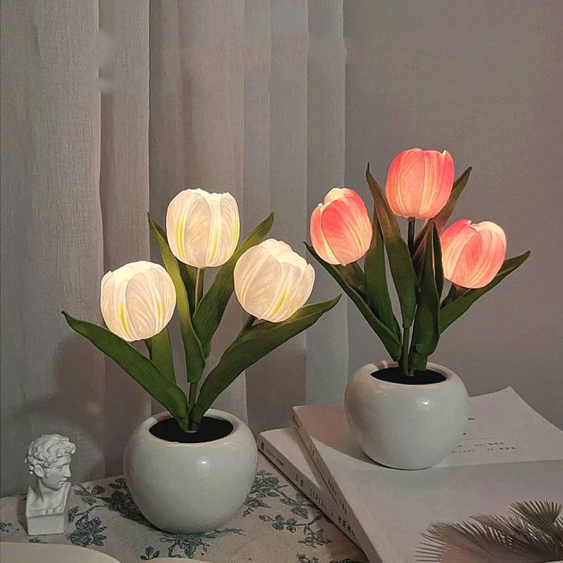 LED Tulip Night Light Flower Table Lamp🌷✨