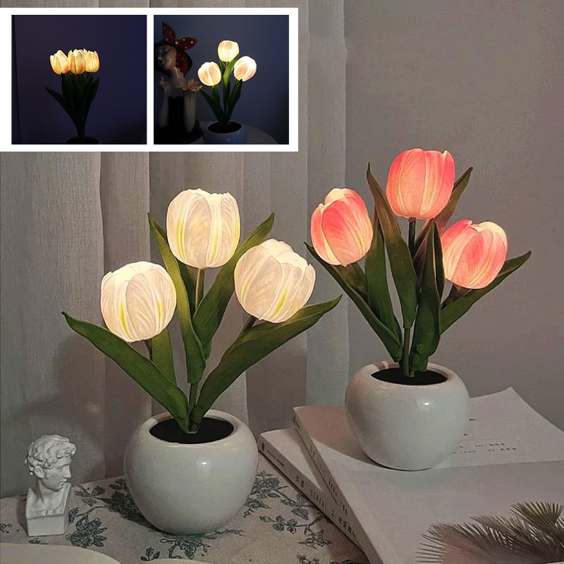 LED Tulip Night Light Flower Table Lamp🌷✨
