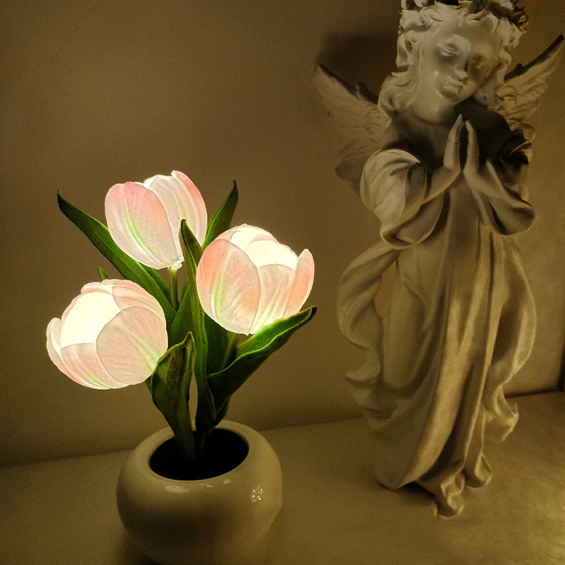 LED Tulip Night Light Flower Table Lamp🌷✨