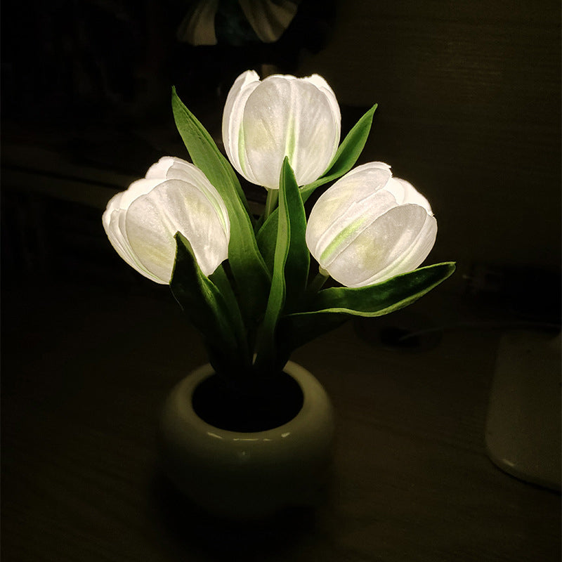 LED Tulip Night Light Flower Table Lamp🌷✨