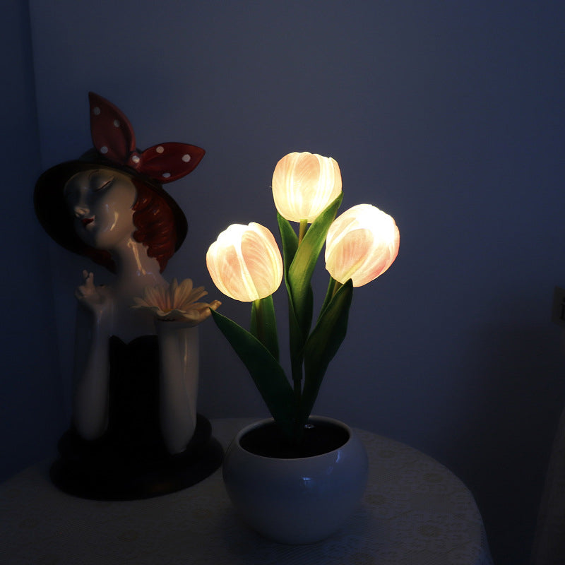 LED Tulip Night Light Flower Table Lamp🌷✨