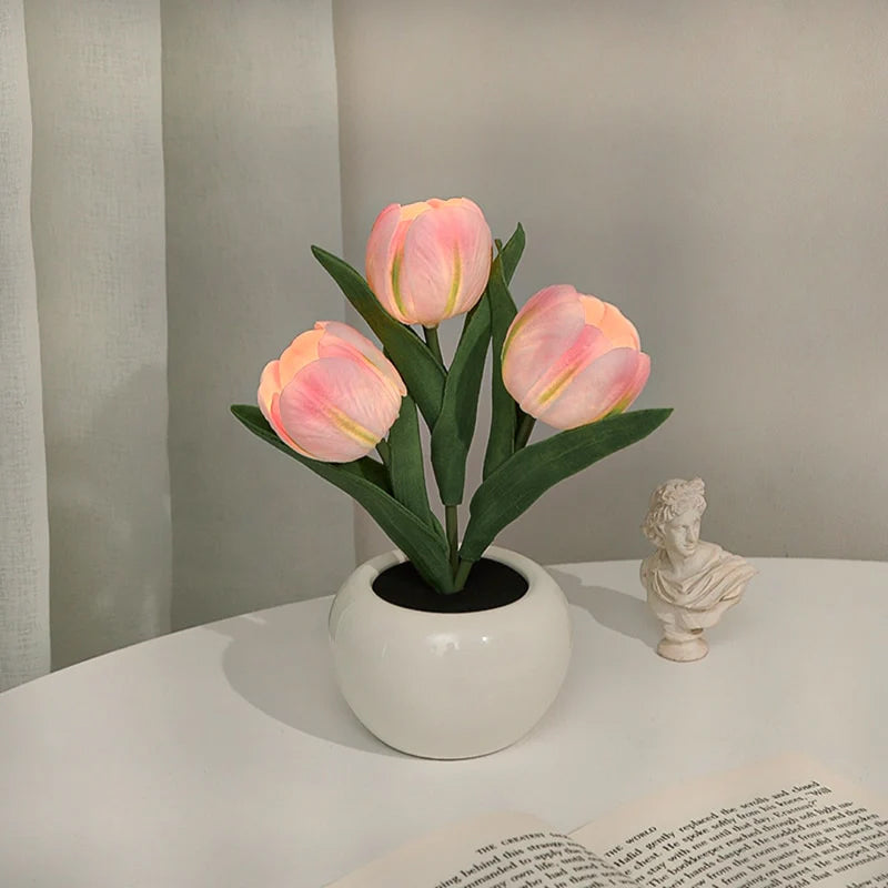 LED Tulip Night Light Flower Table Lamp🌷✨
