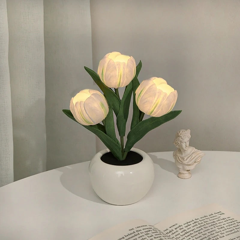 LED Tulip Night Light Flower Table Lamp🌷✨