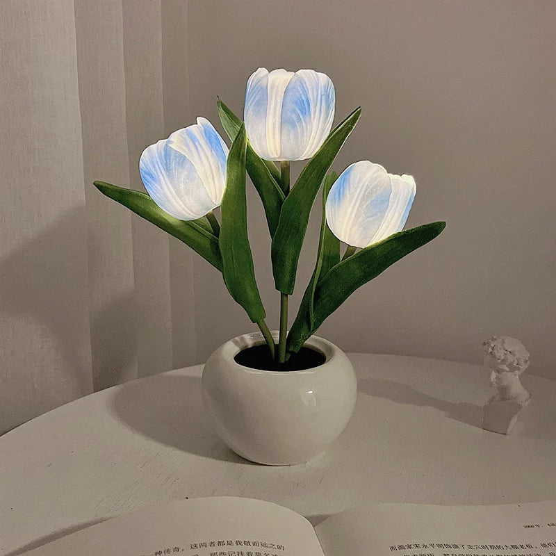 LED Tulip Night Light Flower Table Lamp🌷✨