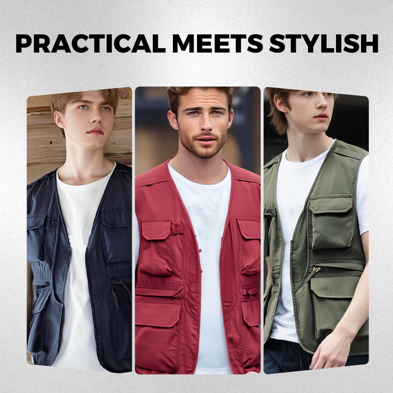 🔥Spring Sale🔥Men's Outdoor Breathable Multi-Pocket Vest