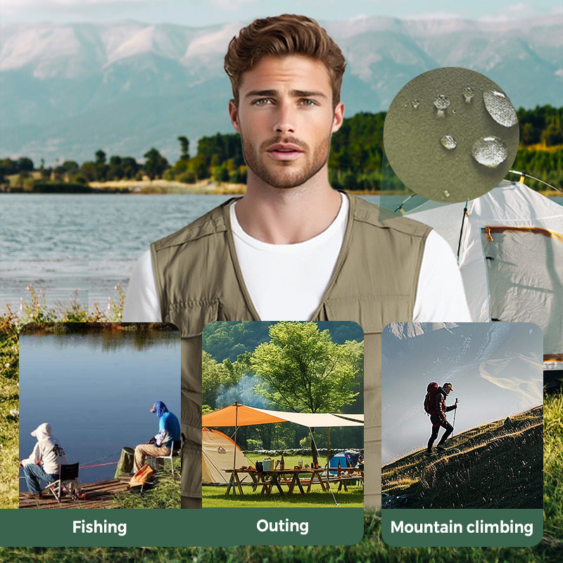 🔥Spring Sale🔥Men's Outdoor Breathable Multi-Pocket Vest