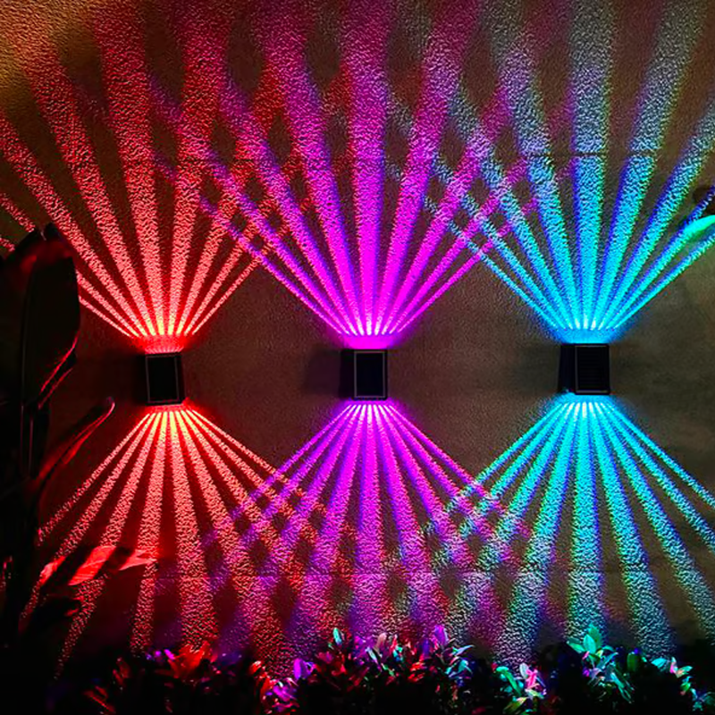 ⌛ Outdoor Waterproof 4 LED Solar Wall Decorative Spotlight